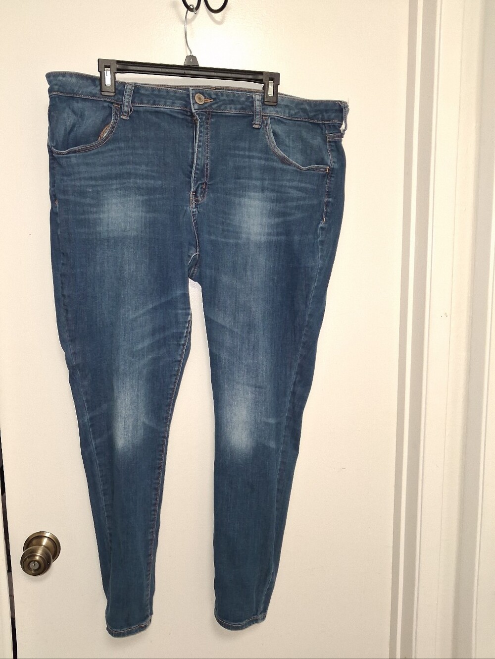 SO Women's Slim Fit Blue Stretch Jeans